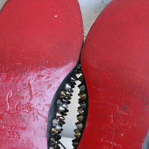 Christian Louboutin Fred Spike Flats - Picture 8 of 11